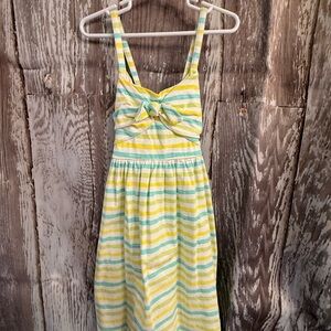 Tommy Bahama Yellow and Green Striped Dress